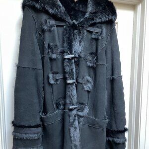 ✨ Armani Jeans Reversible Fur Coat – Size 8 ✨